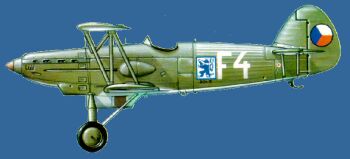B-534.12 4.LP, 44. letka, Nový Dvor u Malacek, duben 1936. Letoun má ještě křídelní kulomety.  