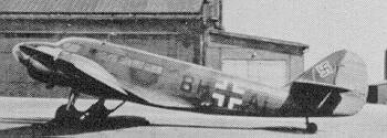 A-304 ve službách luftwaffe byl používán ke kurýrní službě