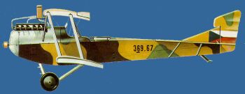 H-B C.I vyrobený firmou Ufag vypadal v roce 1922 po opravě u Aera takto. Na trupu zůstalop původní rakouské typové a kusové označení.